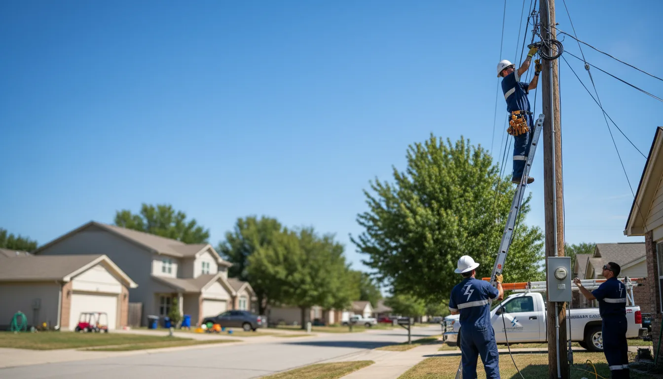 Residential electrician providing installation services in Tipton, IA